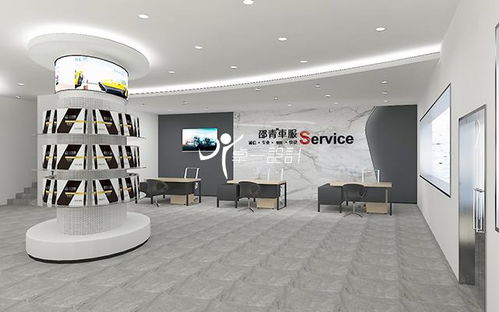 1000平的汽修廠設(shè)計項(xiàng)目分享系列1,效果圖及最終效果
